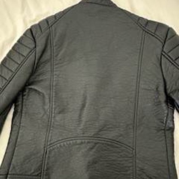 H&M Faux Leather Motorcycle Jacket - Picture 5 of 6